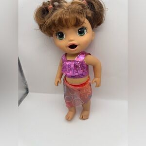 Hasbro Baby Alive 12" Vinyl Sunshine Snacks Doll With Outfit, Combed Hair, Clean